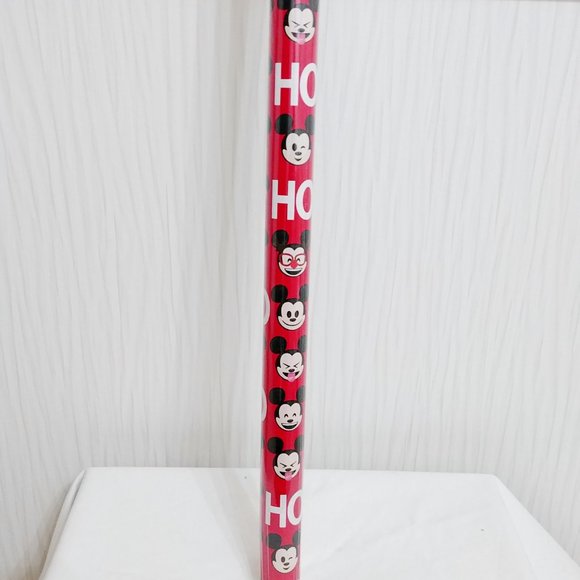 Mickey Mouse Emoji Ho Ho Ho Santa Hat Christmas Wrapping Paper Roll - Picture 3 of 3